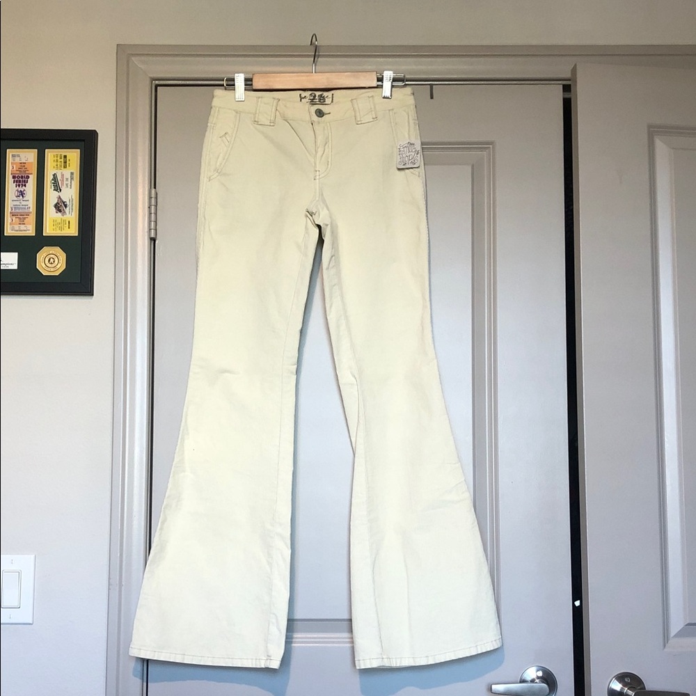 Free People Ivory Corduroy Pants